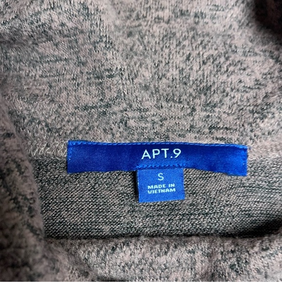 Apt 9 dark pink cowlneck dress size small long sleeve has pockets - Picture 4 of 7